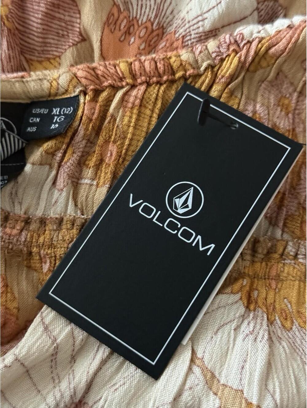 Volcom Only Good Daze Dress Women’s XL Floral Mini Dress NWT Boho Retro - Picture 6 of 6